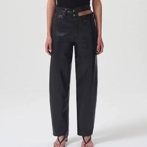 AGOLDE Recycled Leather Broken Waistband Jean